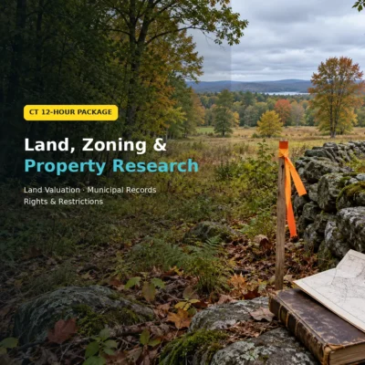 Connecticut 12-hour CE package: Land, Zoning & Property Research